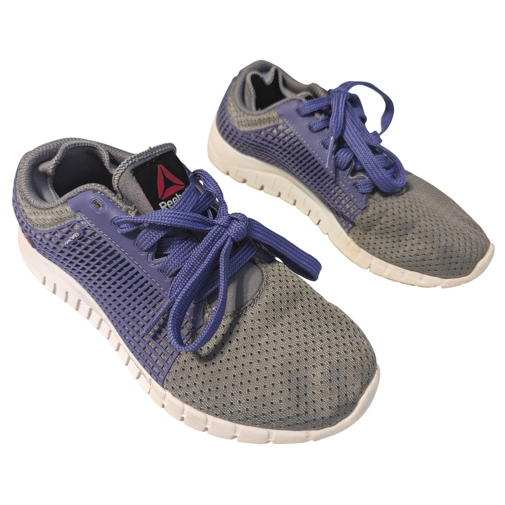 Reebok Women's Size 5.5 ZQuick 2.0 Running‎ Shoe Sneakers Nanoweb Gray Purple